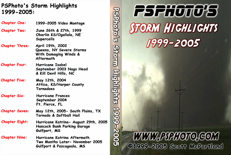 Storm Chase Highlights 1999-2005 DVD | Tornado Videos & Extreme Weather Highlights
