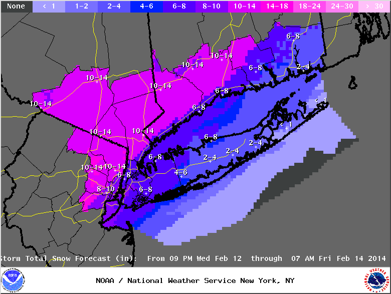 NYC Snow Storm 2014