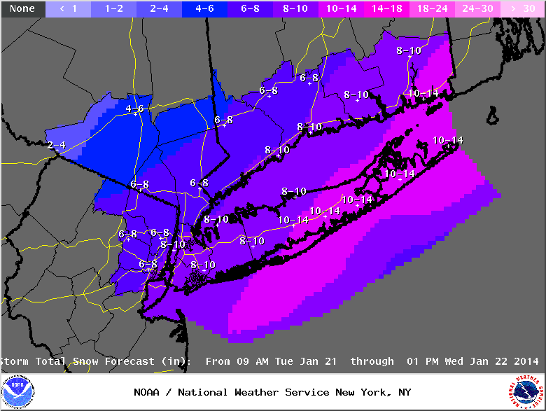 Snowstorm NYC 2014
