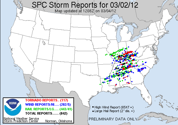 Tornado Outbreak March 2 2012