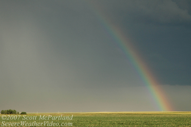 thunderstorm rainbow